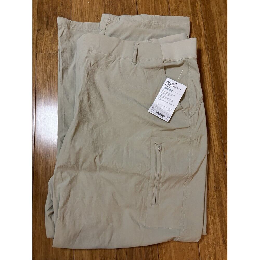 ATHLETA Womens' Trekkie Utility Cargo Pant Ecru Plus Size 26 $98 Gorpcore Hike - Picture 3 of 10